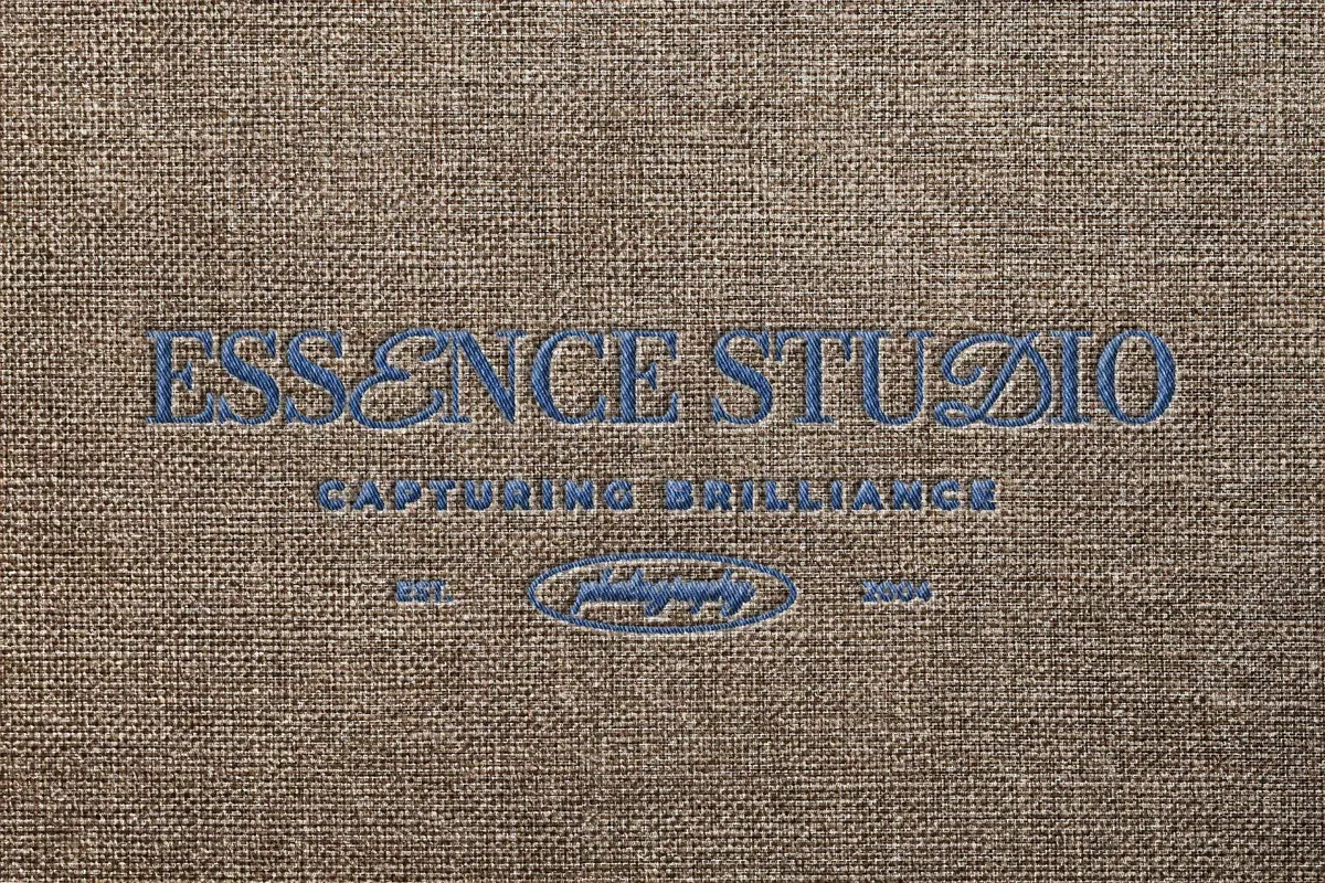 Realistic Embroidery Logo Mockup
