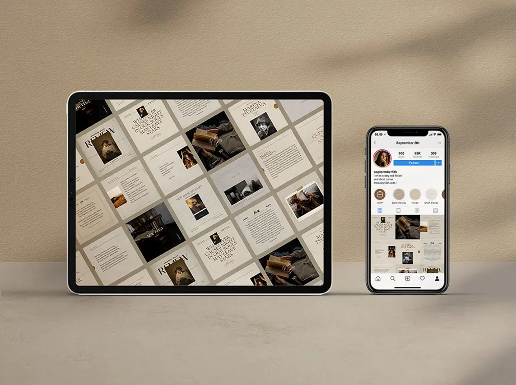 Writers Instagram Templates