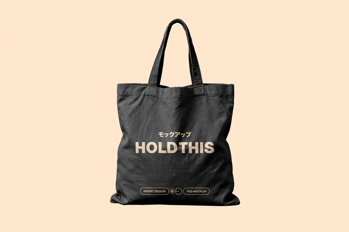 Linen Tote Bag Mockup