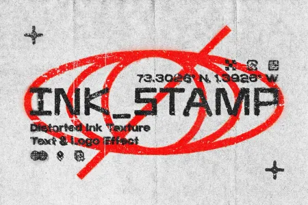 Ink Stamp Text Effect