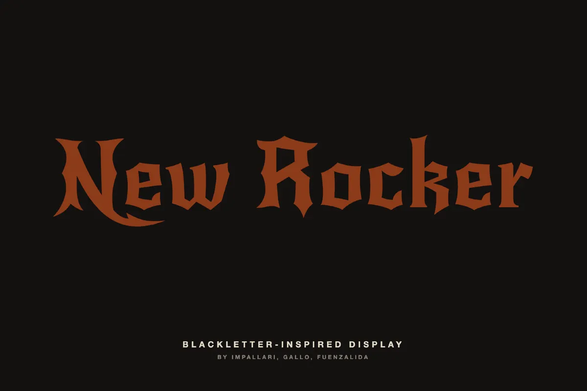 New Rocker - Free Gothic Font