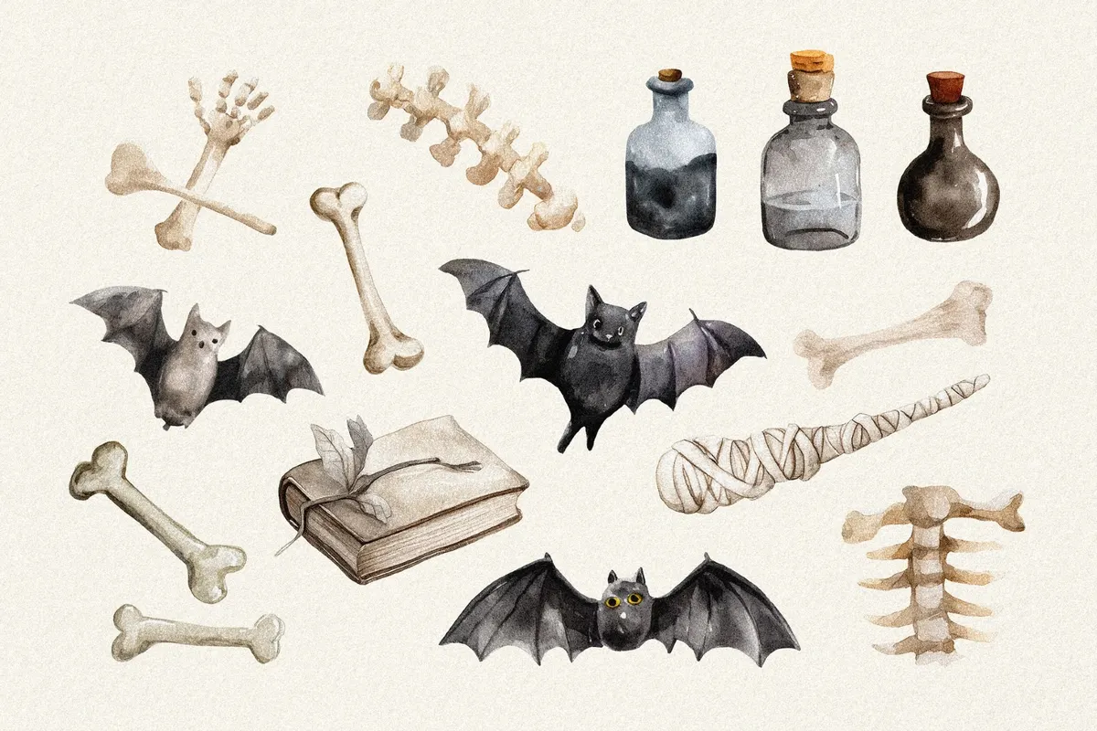 Halloween Watercolors Collection