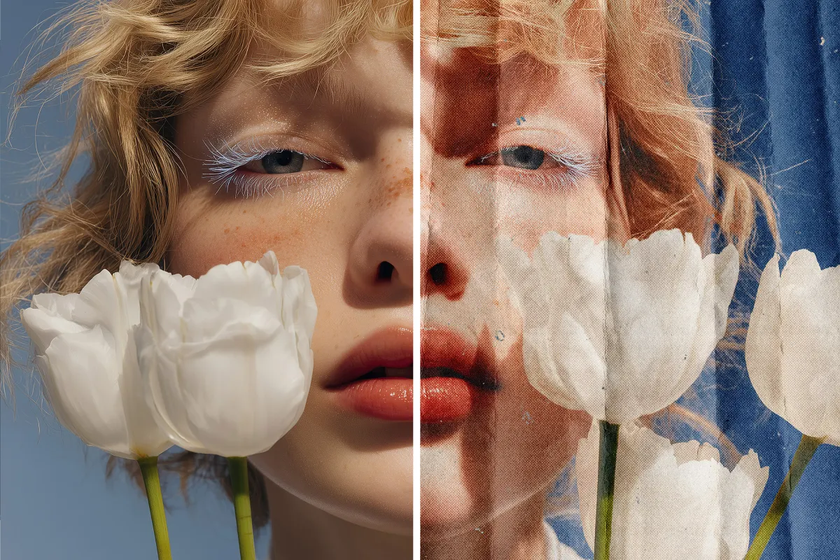 Folded Poster Photo Effect