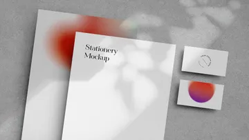 Lively Shadows Stationery Mockup