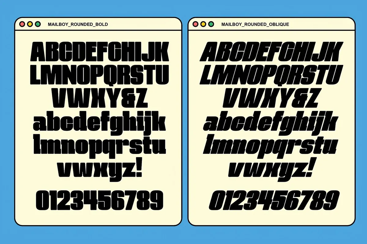 Mailboy — Rounded Bold Font