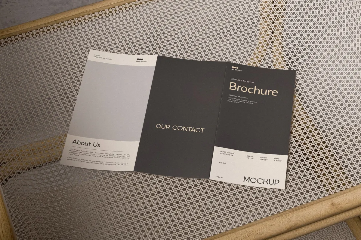 Trifold Brochure Mockup