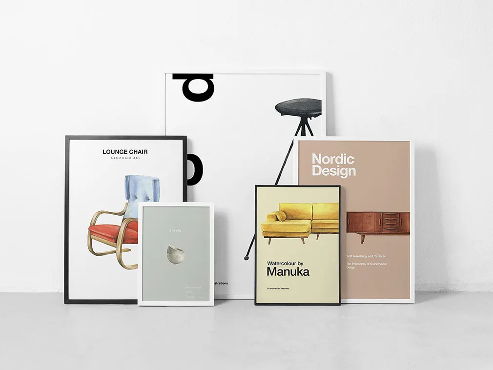 Scandi Interior Watercolor Set