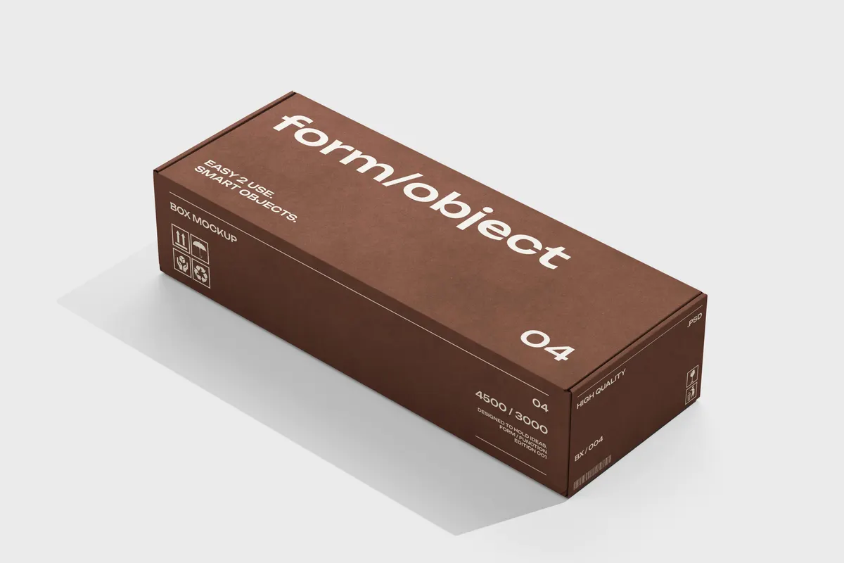 Long Box Mockup