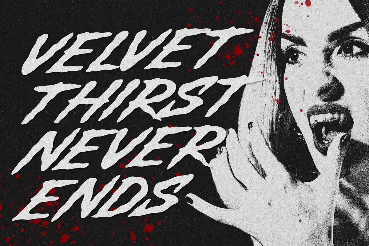 Death Strike – Aggressive Brush Display Font