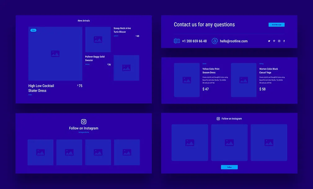 Rootline Wireframe UI Kit
