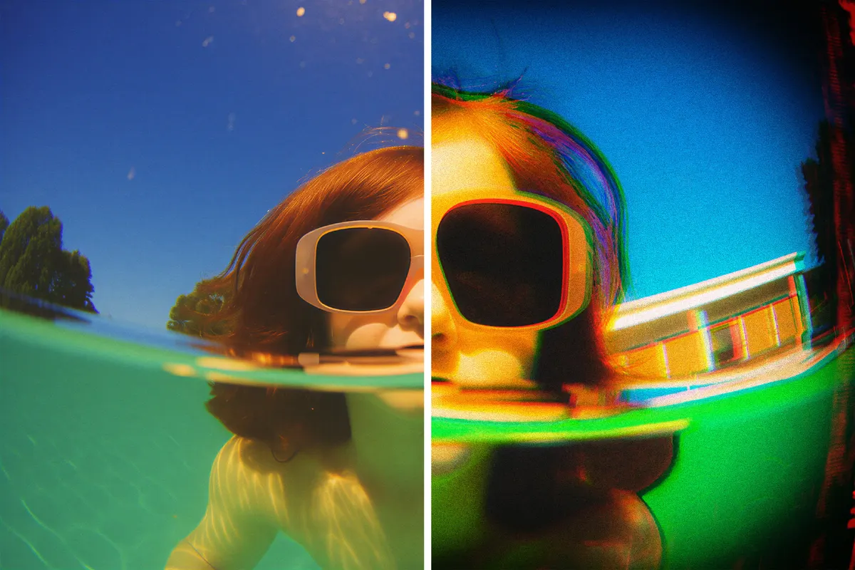 Wide-Angle Lens Photo Effect