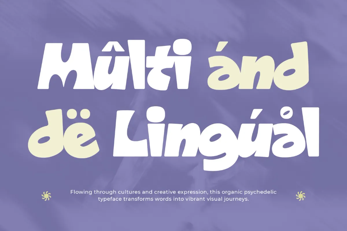 Maltique - Organic Psychedelic Display Font