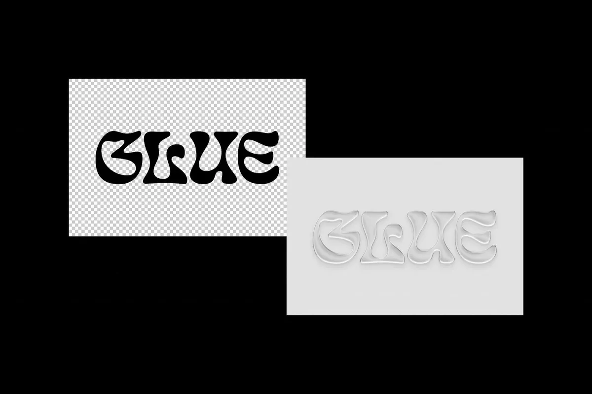 Plastic Glass Text Effect