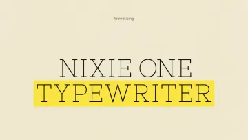 Nixie One Typewriter