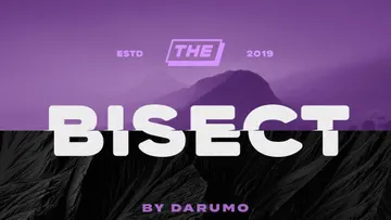 Bisect Display Font