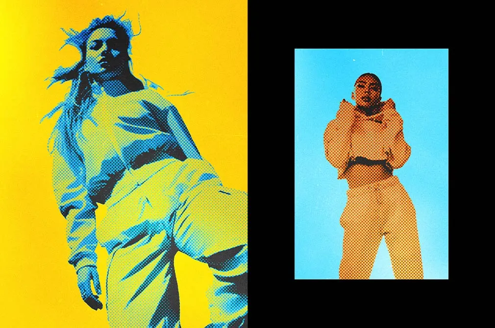 Halftone Poster Photo Effect