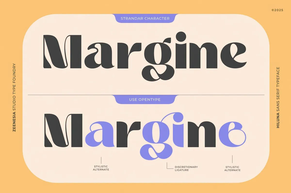 Hiluna — Clean Sans Serif