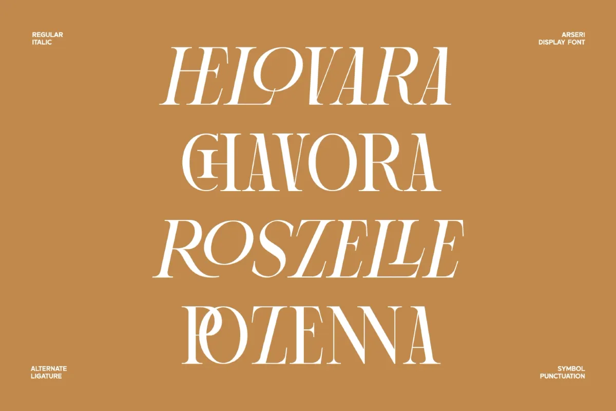 Arseri - Luxury Serif Display Font