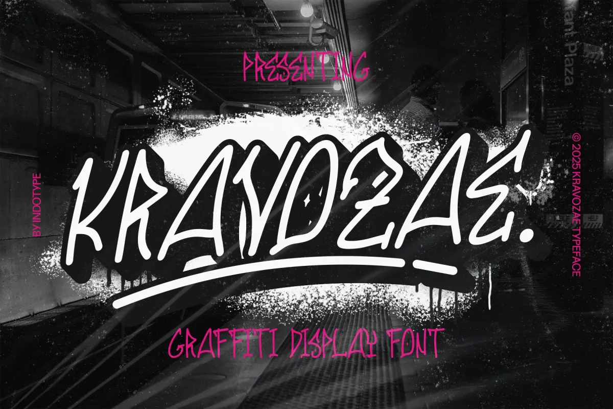 Kravozae - Graffiti Display Font