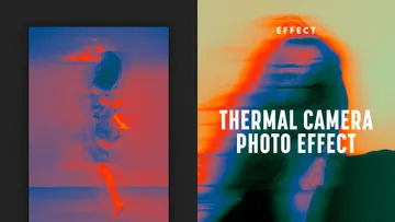 Thermal Camera Poster Effect