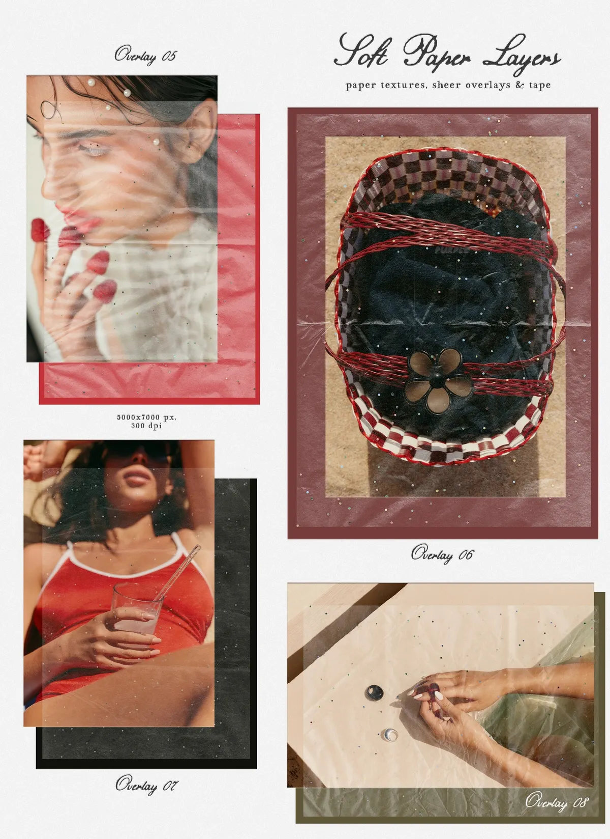 Soft Paper Layers: Textures & Tape