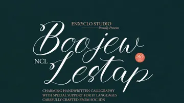 Boojew Lestap Script Font