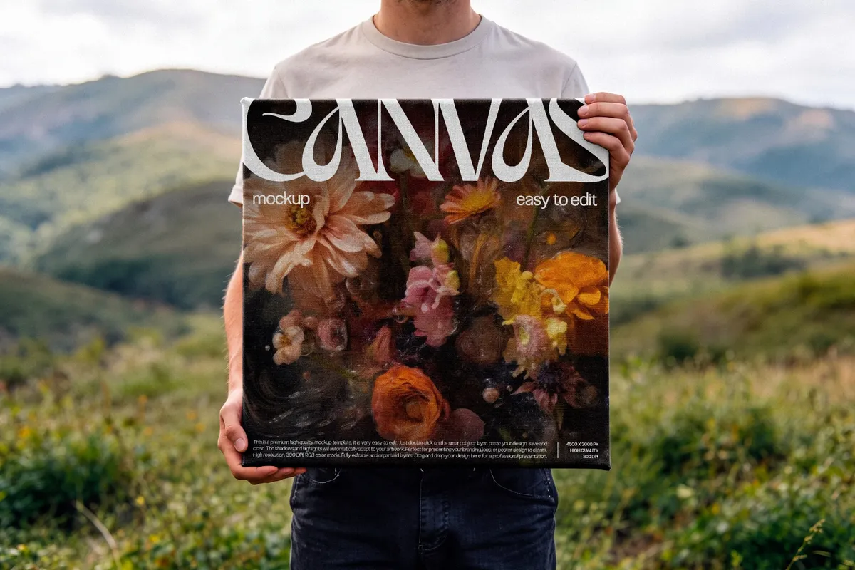 Stretched Canvas Mockup
