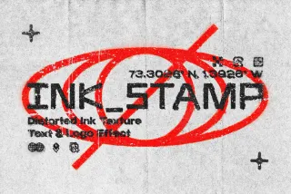 Ink Stamp Text Effect