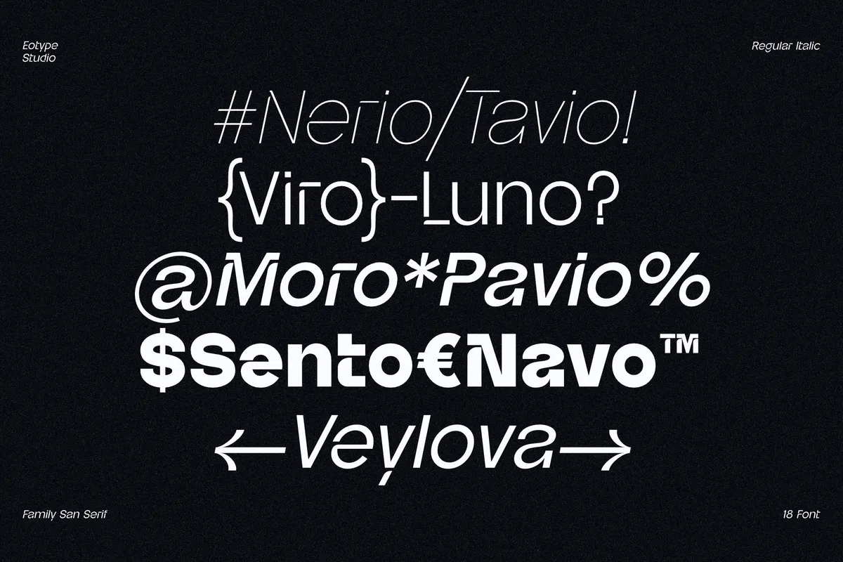 Jettic - Futuristic Sans Serif Font Family