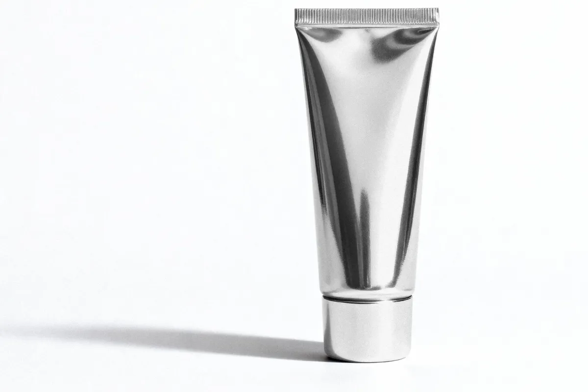 Metallic Skincare Tube Mockup
