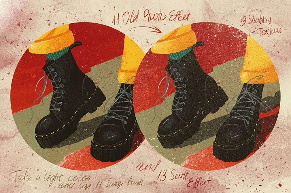 Vintage Texture Procreate Brushes