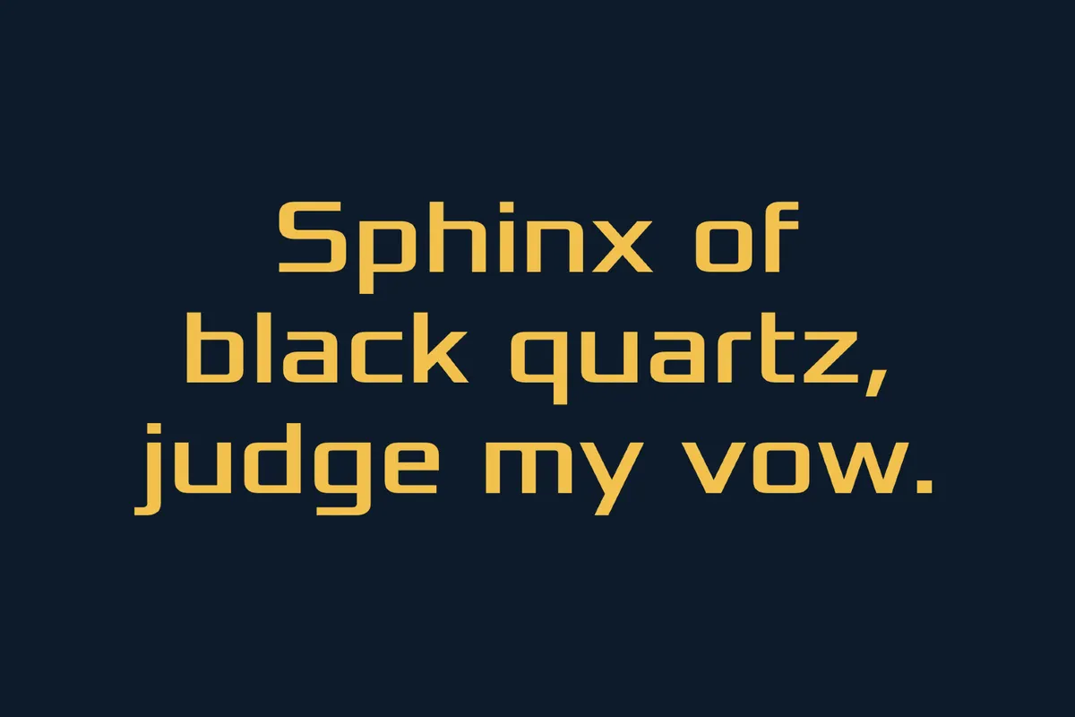 Xolonium - 90s Sci-Fi Font