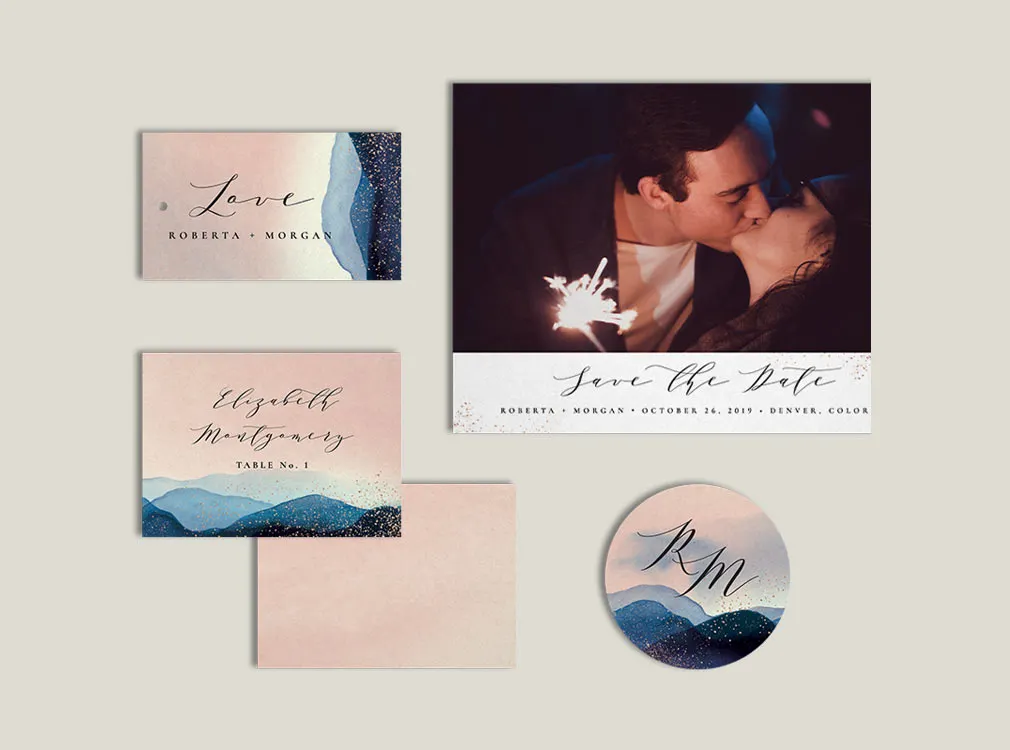 Stardust Invitation Templates Set
