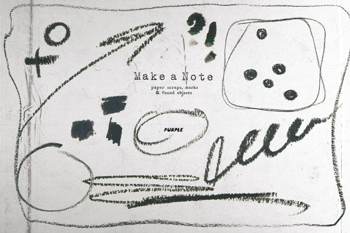 Make a Note Paper & Collage Elements
