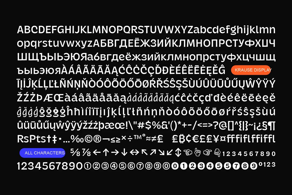Krause - Playful Sans Serif Display Font Family