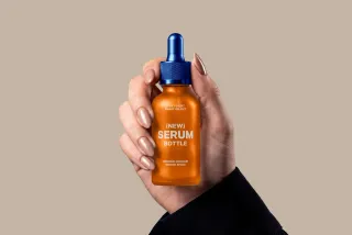 Serum Glass Bottle Mockup