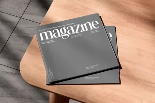 Square Catalog Magazine Mockup