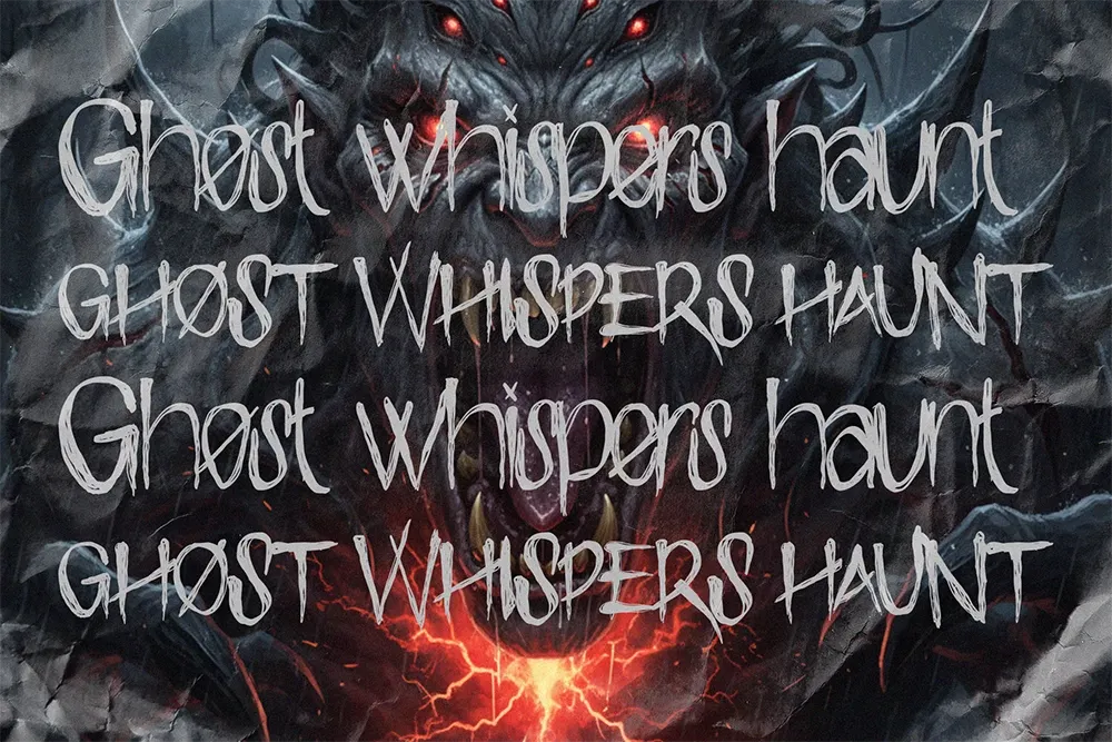 Grave Echo - Scary Horror Font