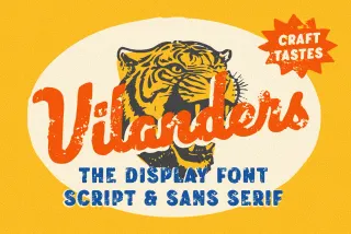 Vilanders - Vintage Stamp Font