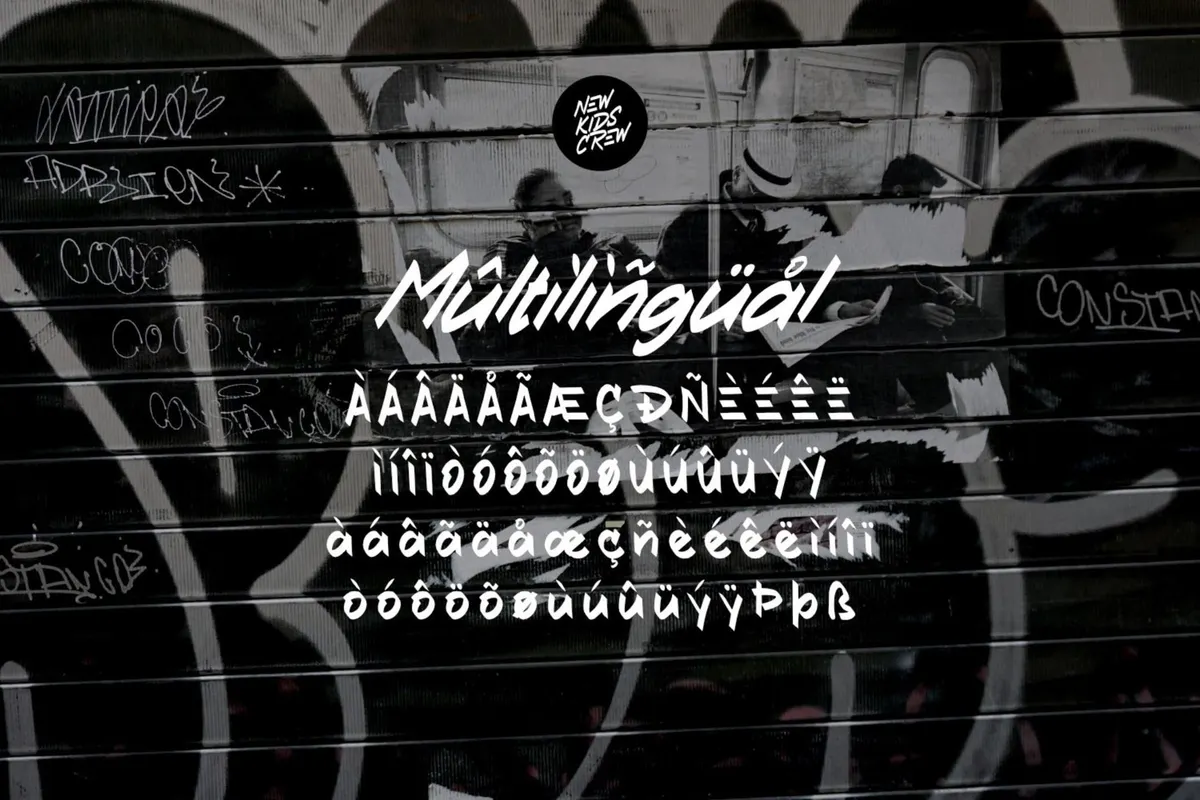 New Kids Crew - Graffiti Tag Font