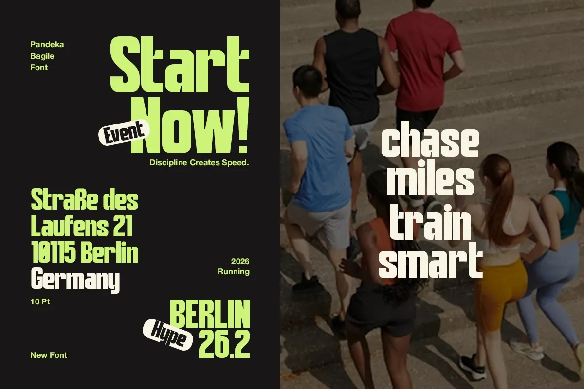 Bagile - Sports Condensed Font
