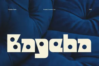 Bageba - Bold Geometric Display Font