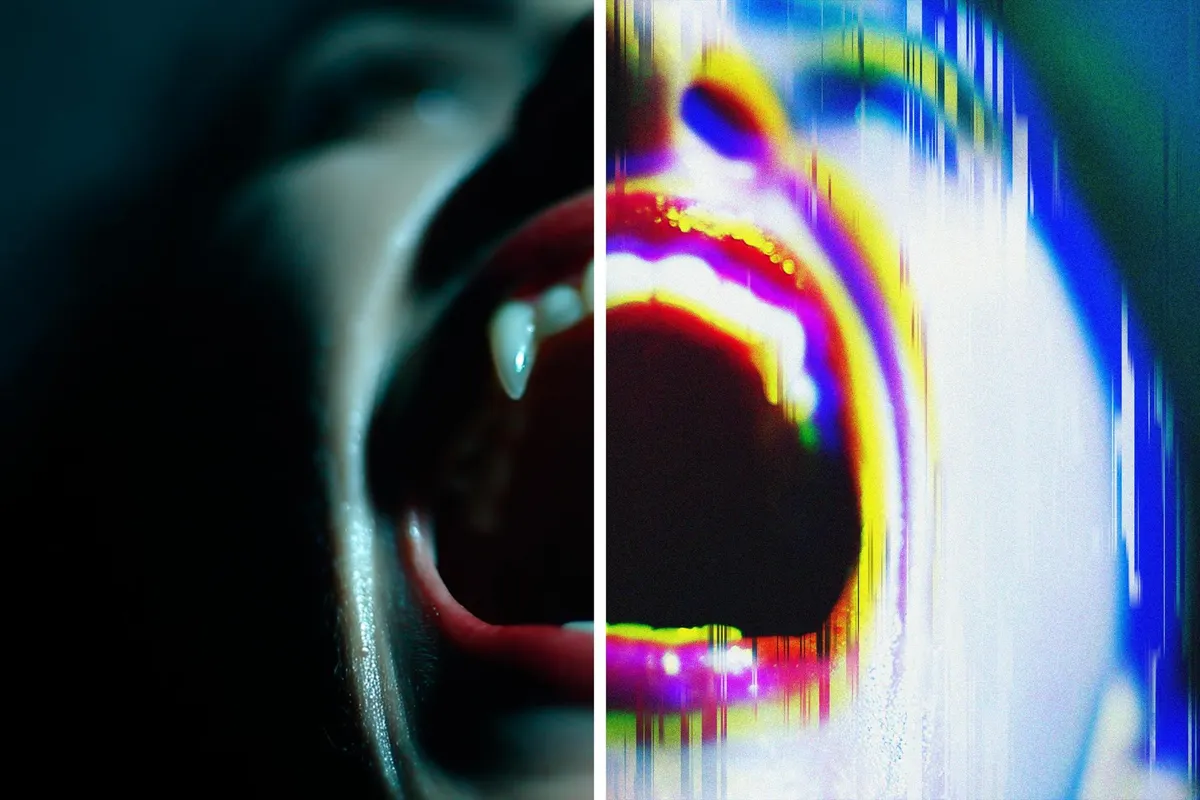 Cyber Glitch Photo Template