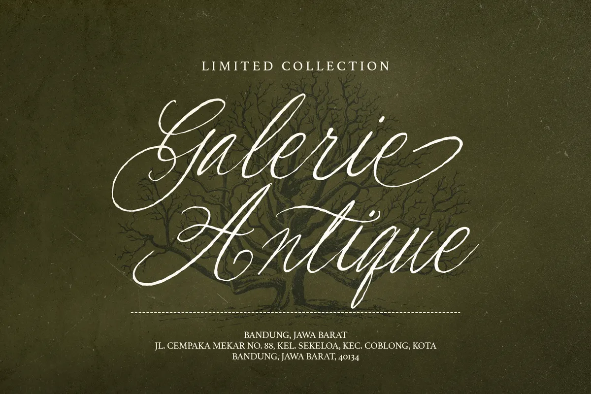 Les Bridgetise - Old Cursive Calligraphy Script