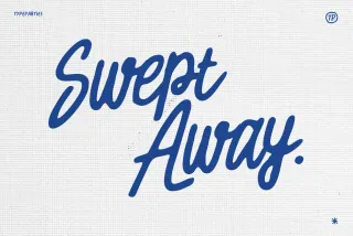 Swept Away - Handwritten Script Font