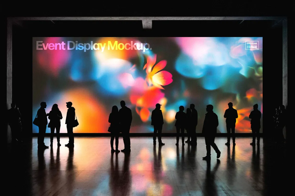 Large Event Screen Mockup