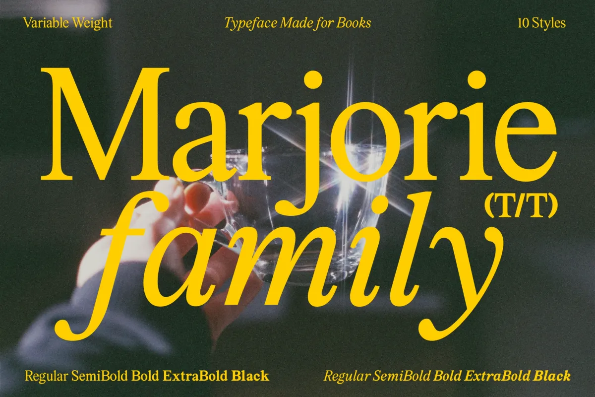 Marjorie - Elegant Serif Font Family