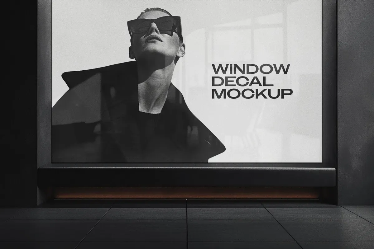 Window Decal Mockup