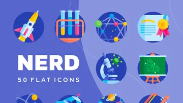 Nerd Free Flat Icons