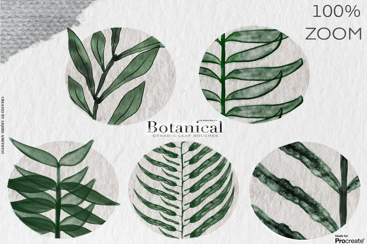 Botanical Greenery Procreate Brushes